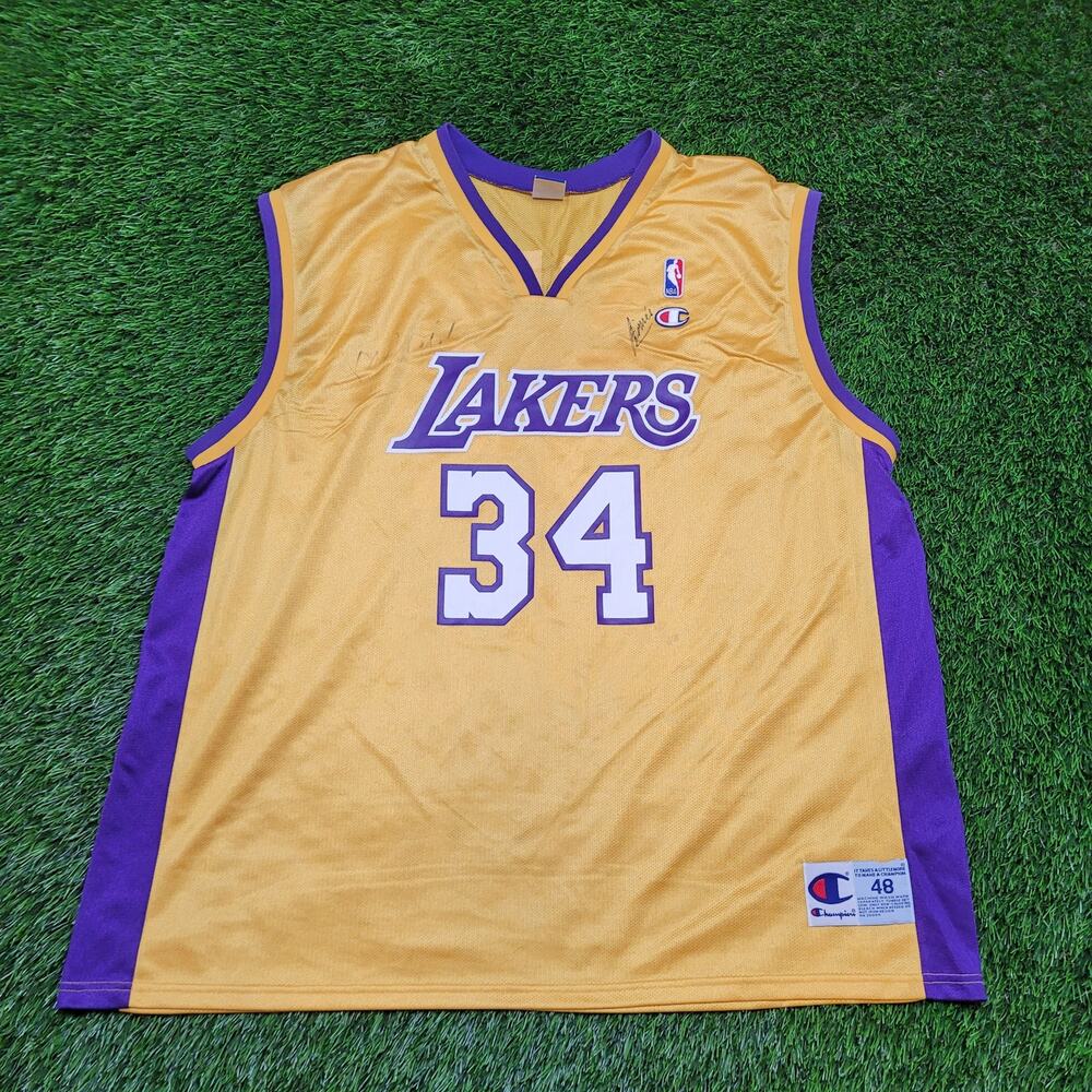 Vintage 90s Champion Shaquille O'Neal Lakers Jersey Mens XL 48